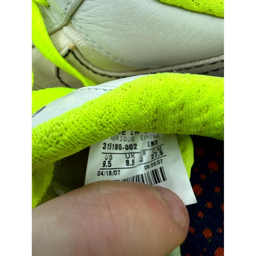 Nike Air Force 1 Premium 07 315180-002 Mens 9.5 Sneaker Light Bone Leather Shoes
